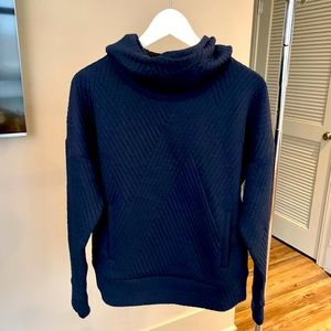 GAP Cowl Neck Navy Top NWT